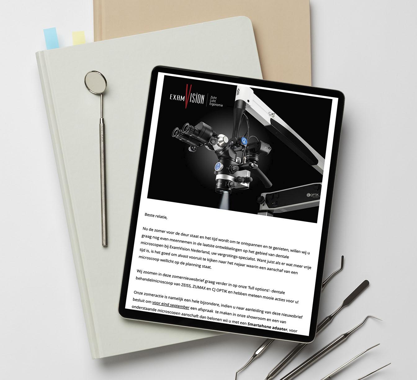 Exam Vision digitale nieuwsbrief